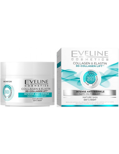 Crema antiarrugas Collagen Elastin 3D Lift Eveline