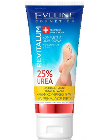 Crema regeneradora talones 25% urea Revitalum Eveline