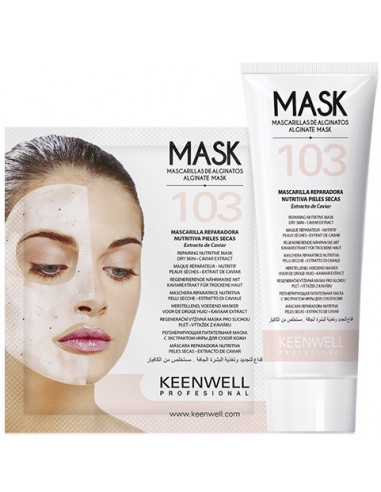 Mascarilla reparadora piel seca alginatos 103 Keenwell