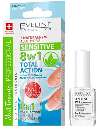 Fortalecedor de uñas 8 en 1 Sensitive Eveline