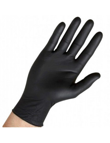 Guantes de latex negros 25 ud Steinhart