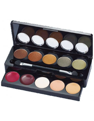 Kit 5 sombras +3 correctores+ 2 labiales Mya