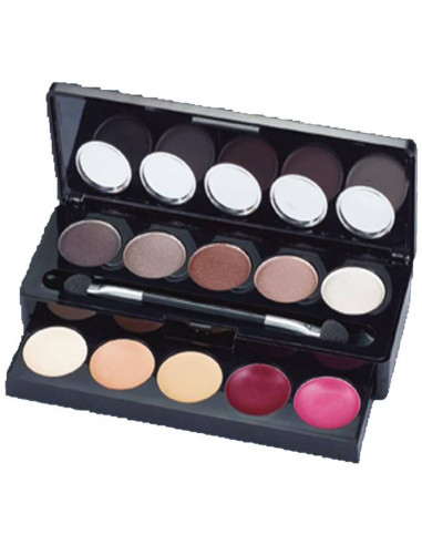 Kit 5 sombras +3 correctores+ 2 labiales Mya