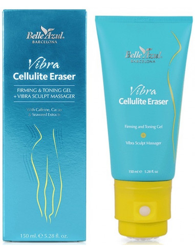 Reafirmante anticelulítico + aplicador vibración Cellulite Eraser Belle Azul