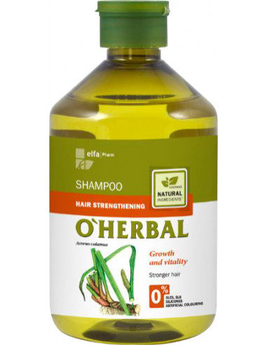 Champú fortalecedor raíz cálamo O'Herbal