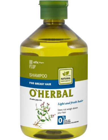 Champú equilibrante menta O'Herbal