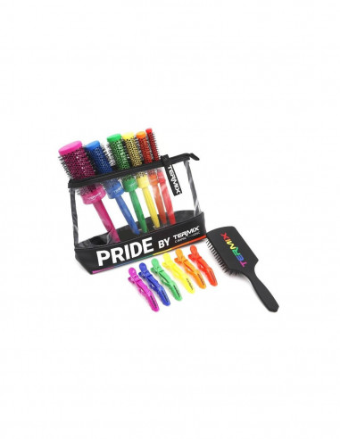 Pack Pride 6 cepillos + paleta + pinzas Termix