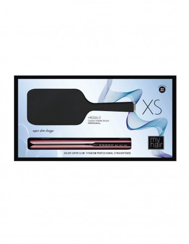 Set My Hair plancha XS rose gold + cepillo paleta AGV