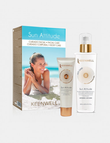 Pack Sun Attitude Cuidado Facial Despigmentante Antiedad y Coporal