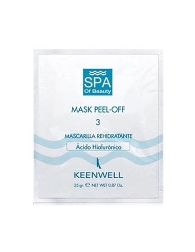 Mascarilla Peel Off hidratante nº3 sobre monodosis Keenwell