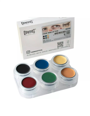 Paleta maquillaje en crema Bruise 6 uds Grimas