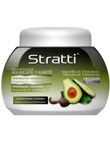 Mascarilla de aguacate y karité Stratti