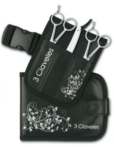 Pack 2 tijeras Skool corte y esculpir + navaja 3 Claveles