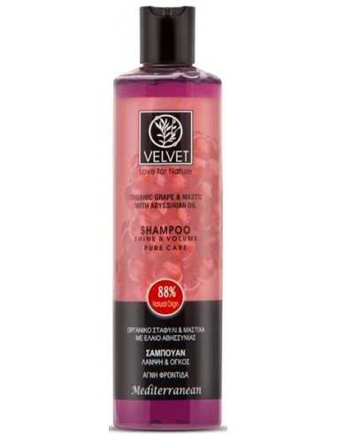 Champú de uva brillo y volumen Velvet