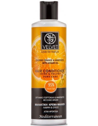 Acondicionador de naranja brillo y volumen Velvet Natural