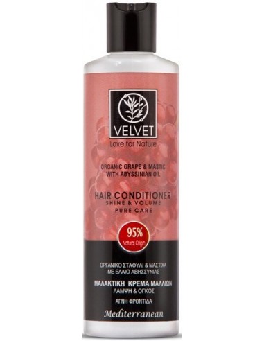 Acondicionador de uva brillo y volumen Velvet Natural