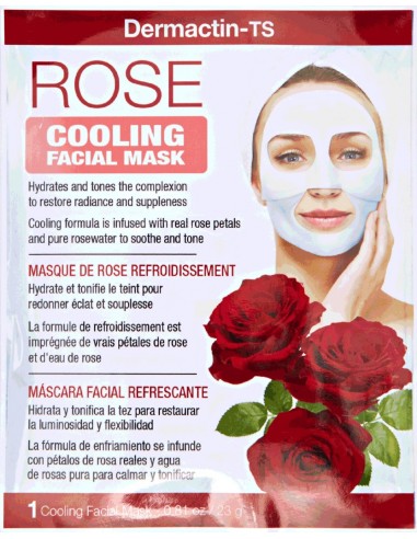 Mascarilla facial tonificante y refrescante de rosa Dermactin