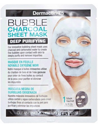 Mascarilla de carbón con burbujas Bubble Dermactin