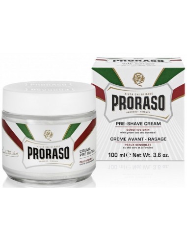 Crema pre afeitado te verde y avena Proraso