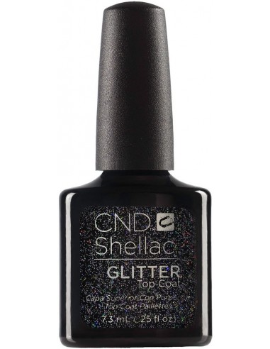 Top Coat UV Glitter Shellac purpurina CND