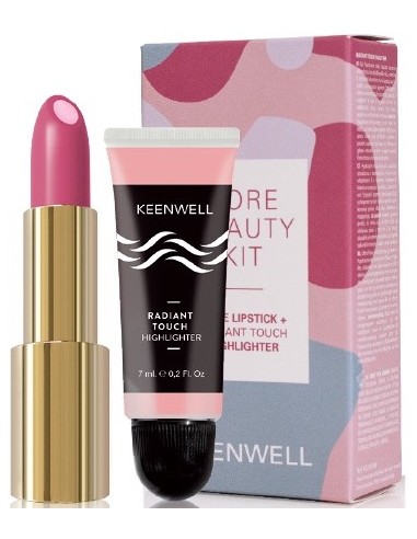 Core Beauty Kit Keenwell (barra de labios 02 + iluminador)