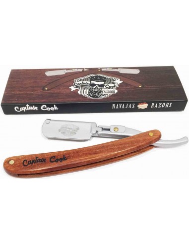 Navaja corte inoxidable madera Captain Cook