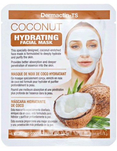 Mascarilla facial hidratante de coco Dermactin