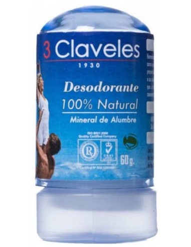 Desodorante mineral de alumbre 3 Claveles