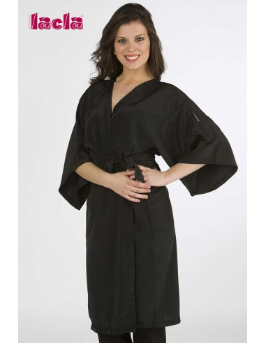 Lacla kimono peluqueria negro Uniformes Lacla