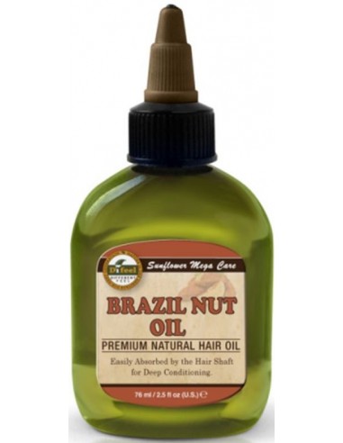 Aceite natural nuez de brasil para cabello Sunflower Difeel cosmetics