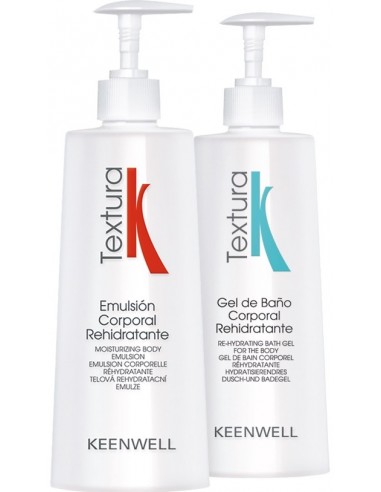 Pack textura: emulsión corporal + gel de baño Keenwell