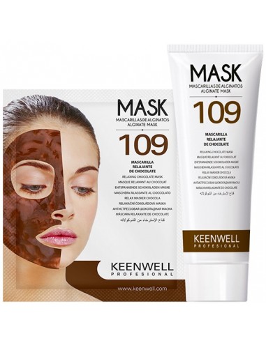 Mascarilla 109 alginatos antiestres choco Keenwell