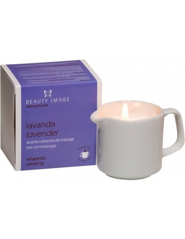 Vela aceite de masaje relajante lavanda Beauty Image