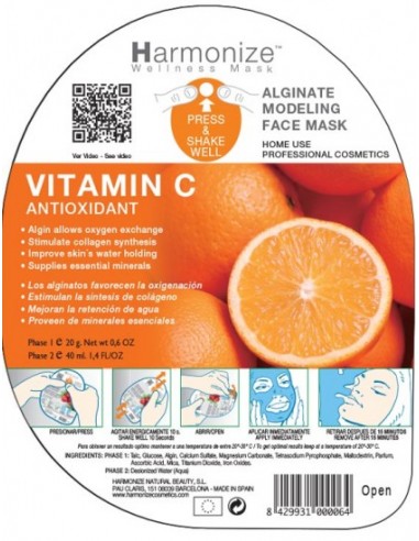 Mascarilla alginatos vitamina C Harmonize