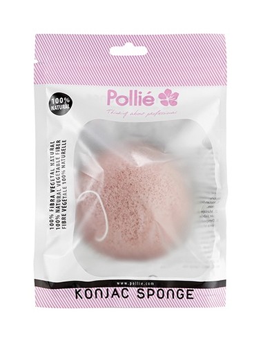 Esponja Konjac con extracto de rosa búlgara Pollie