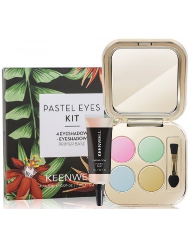 Pack Pastel Eyes S6 (4sombras + pre base) Keenwell